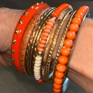 Bangle bracelet set of 12